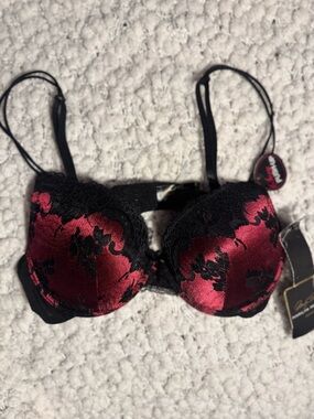Marilyn Monroe Blood Red Satin/Lace Bra